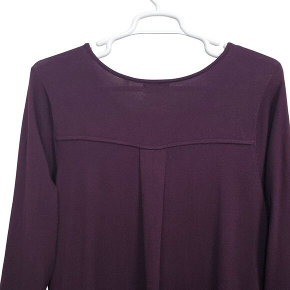 Tahari Woman 2X Top Light Knit Tunic Stretch Rayon Blend Casual Chic Minimalist - Picture 7 of 12